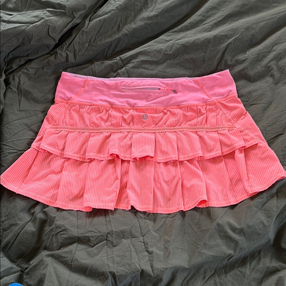 Pink/orange striped pace setter skirt Tall - Picture 5 of 10